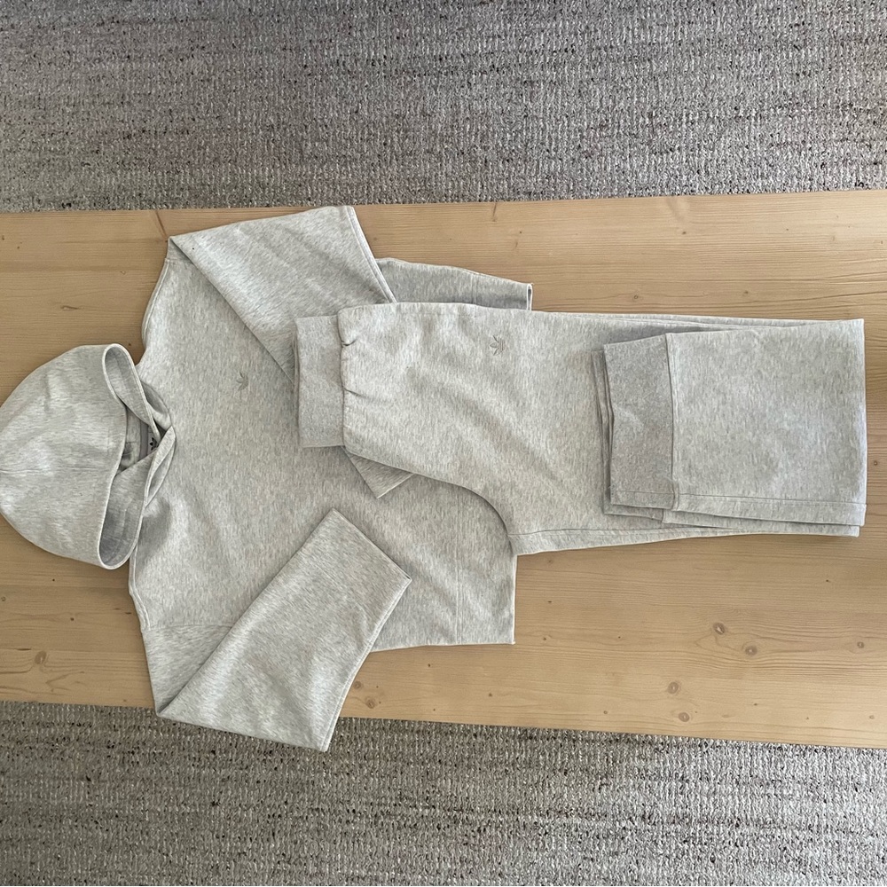 Adidas Premium Essentials Short Hoodie and Pants Set NWOT